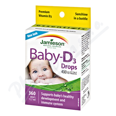 Jamieson Baby D3 Vitamín D3 400 Iu Kapky 117ml Lékarna